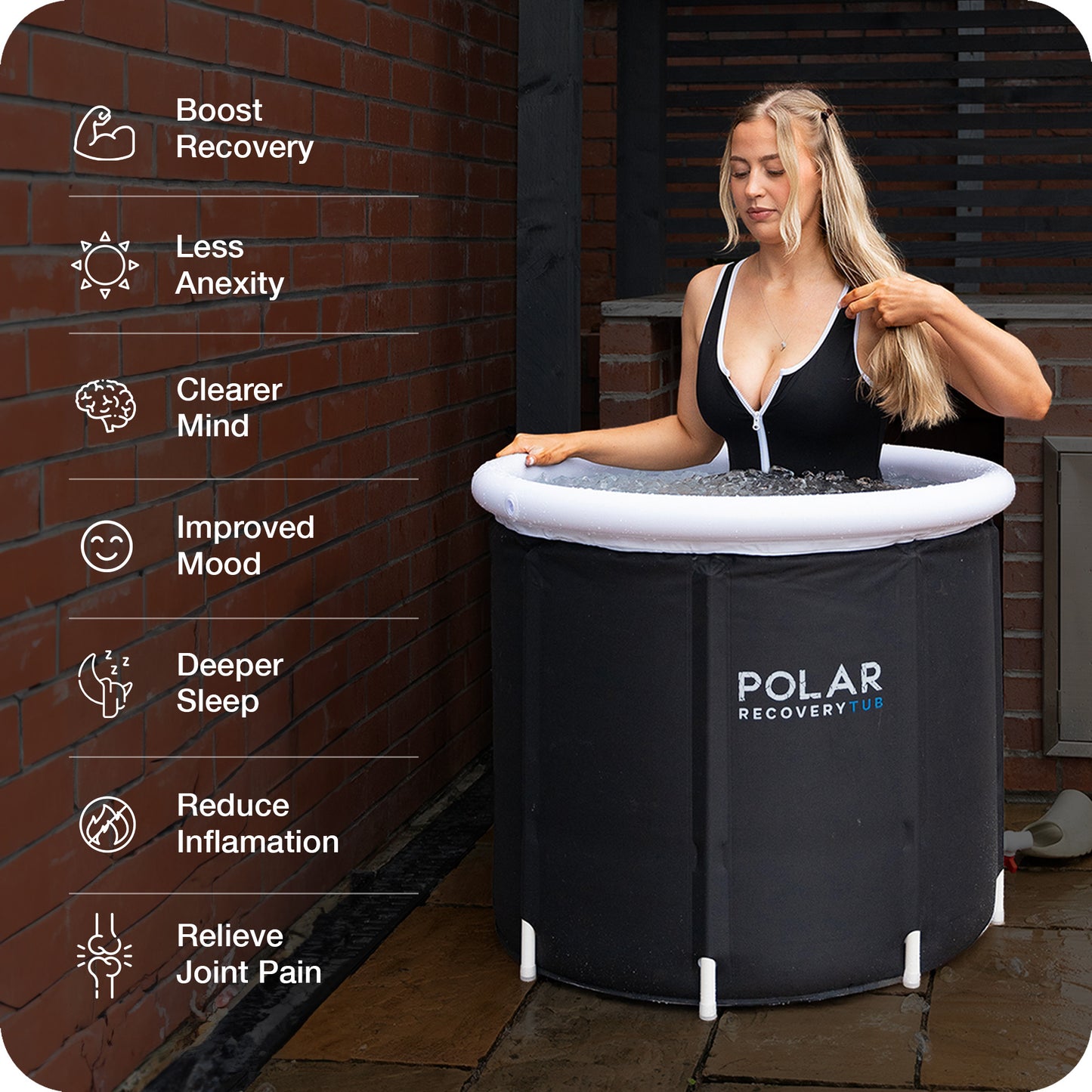 POLAR RECOVERY™ ICE BATH TUB GREY