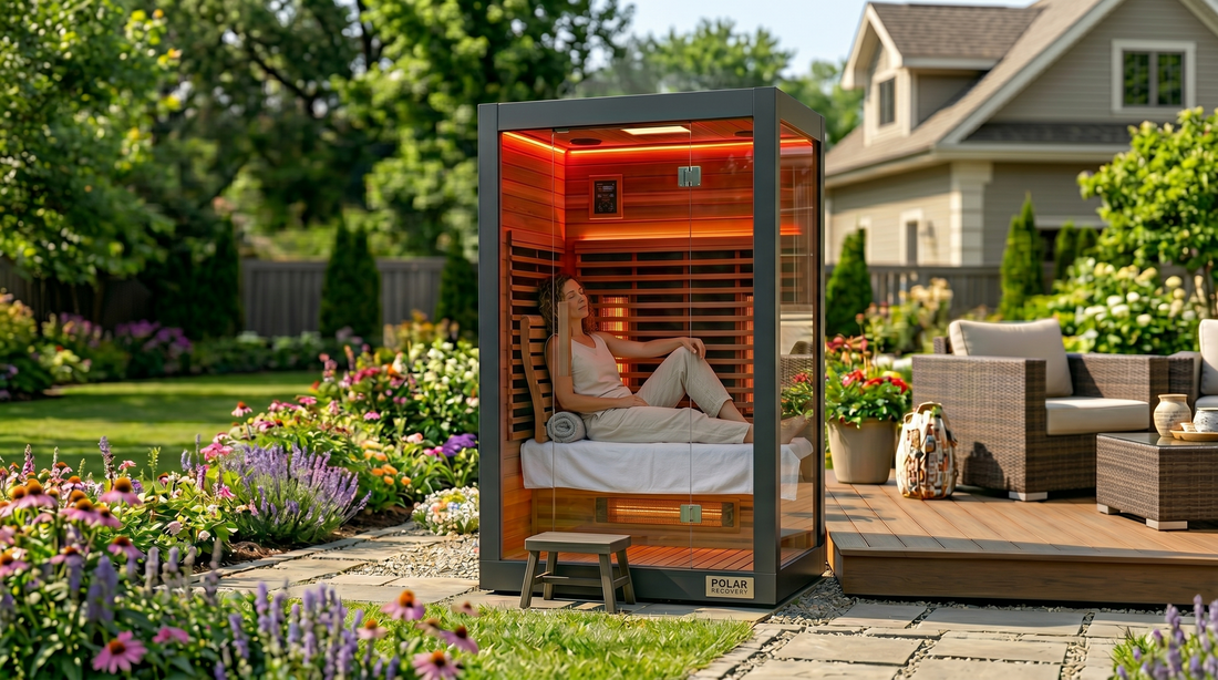 Outdoor infrared sauna