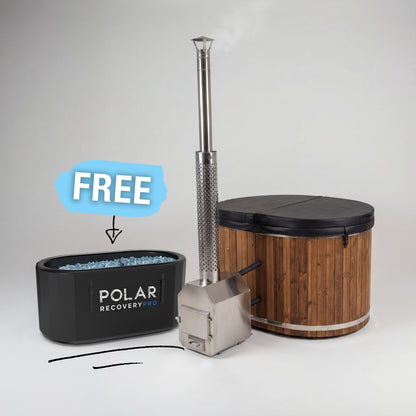 Polar Ember Wood Fired Hot Tub + FREE Pro Ice Bath