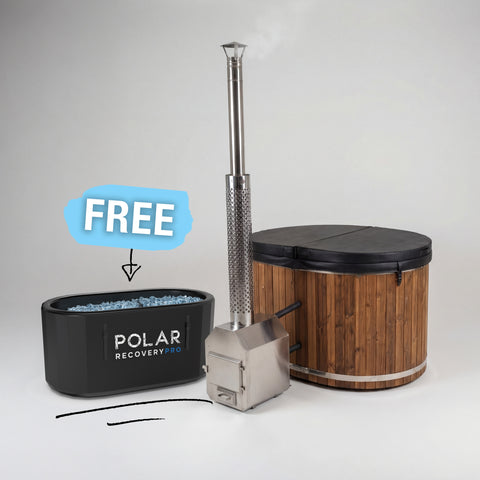 Polar Ember Wood Fired Hot Tub + FREE Pro Ice Bath
