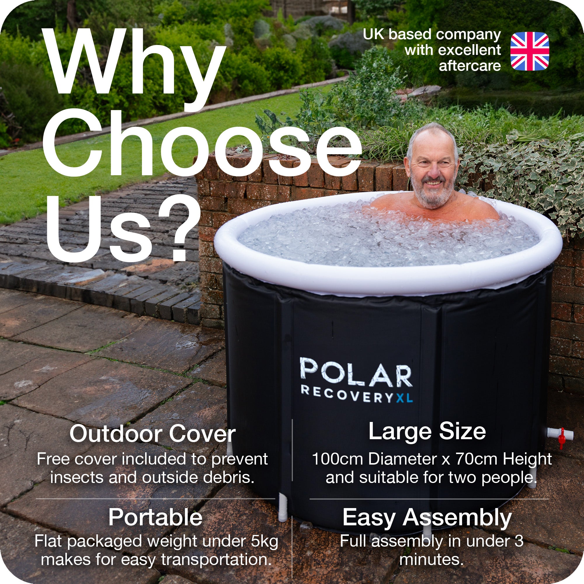 Polar Recovery XL Ice Bath Tub thumbnail 3