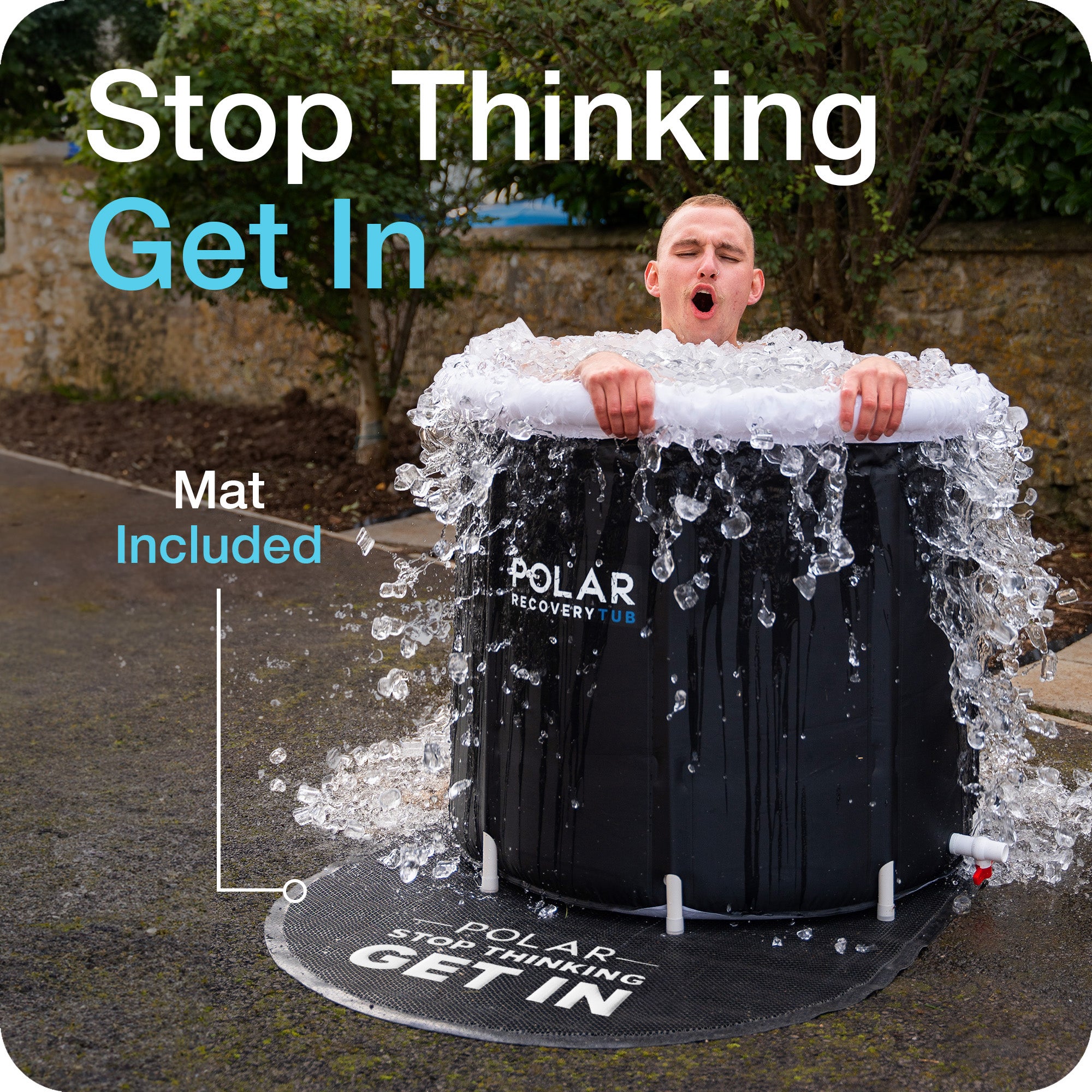 Polar Recovery Ice Bath Tub Black thumbnail 4