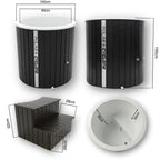 Polar Cyclone - Wood Ice Bath (Black)