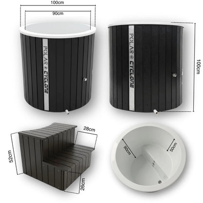 Polar Cyclone - Wood Ice Bath (Black)