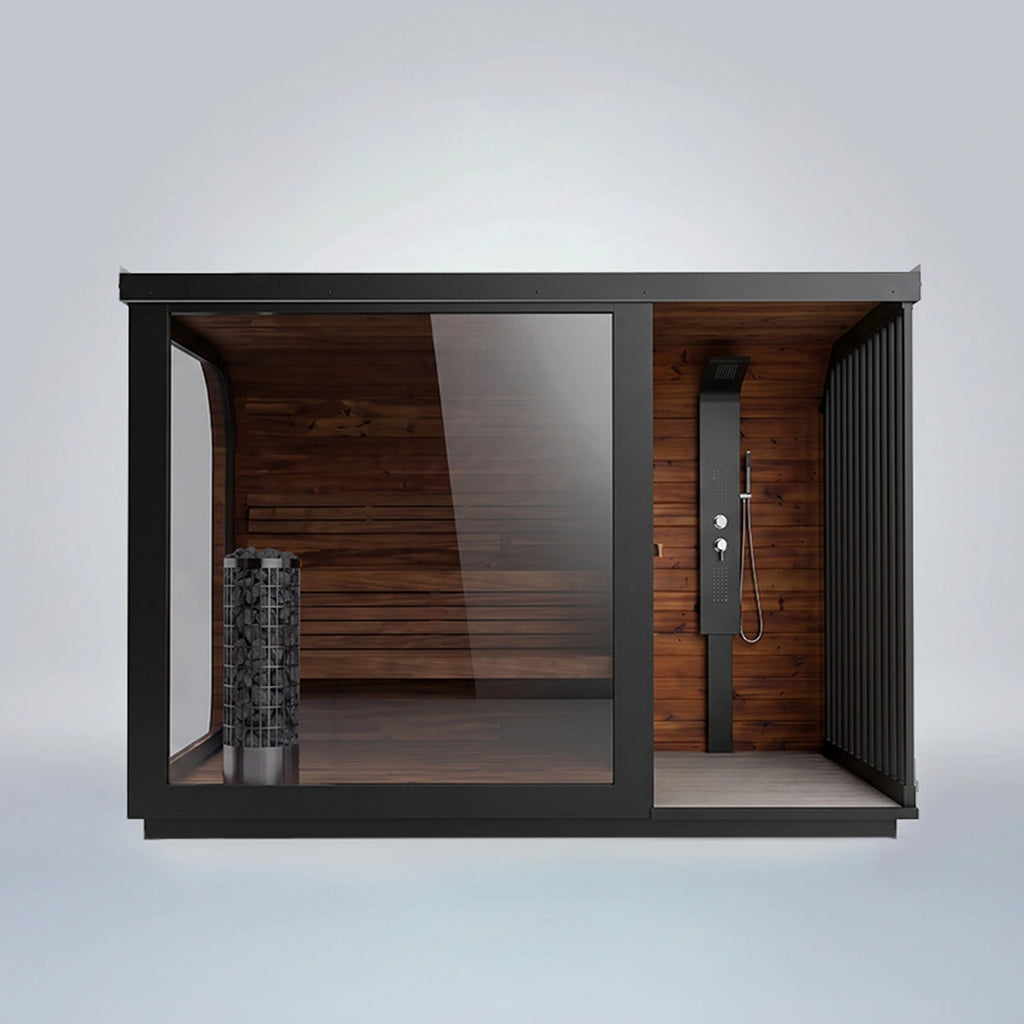 Polar Cove Large Sauna With Outdoor Shower