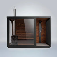 Polar Cove Large Sauna With Outdoor Shower On Right Side