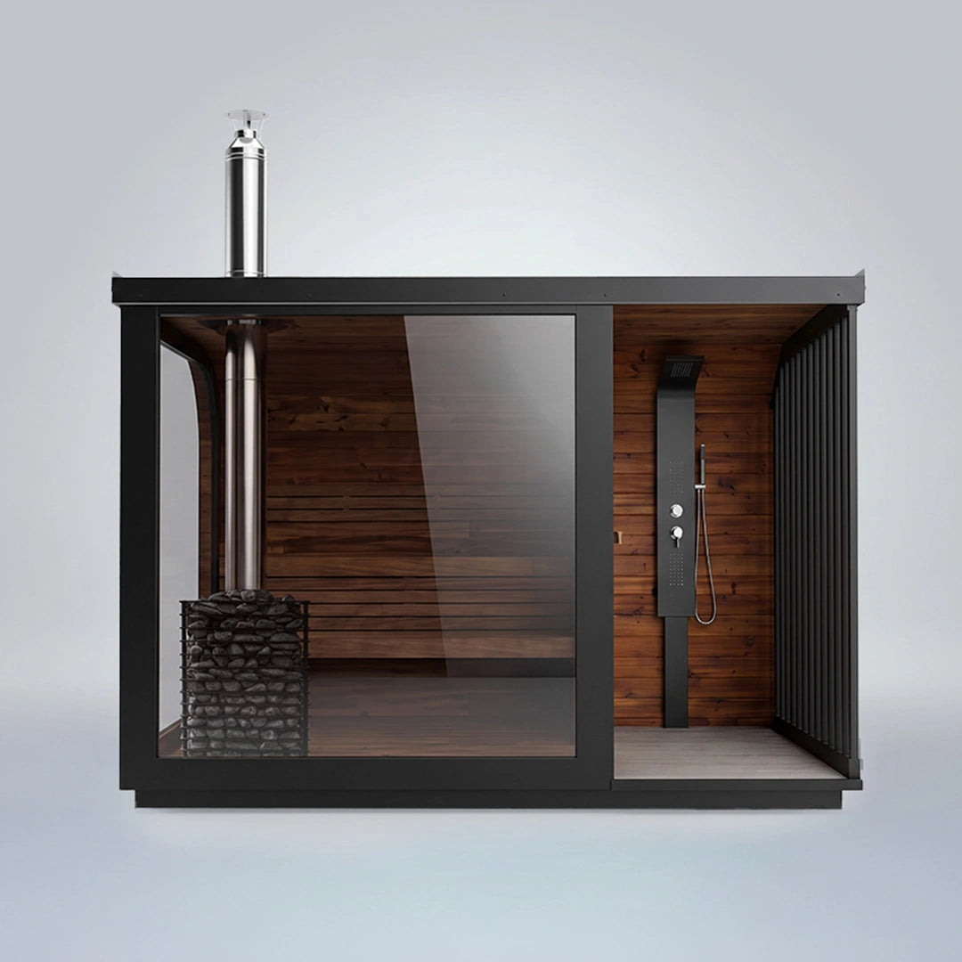 Polar Cove Large Sauna With Outdoor Shower