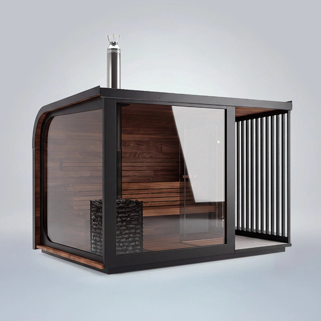 Polar Cove Large Sauna With Outdoor Shower
