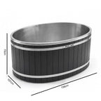 Polar Plunge Cedar Ice Bath (Black)