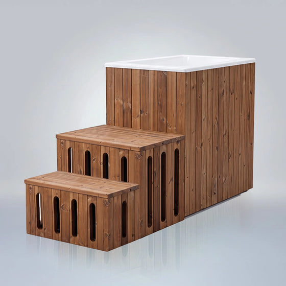 Polar Summit Ice Bath - Natural Wood