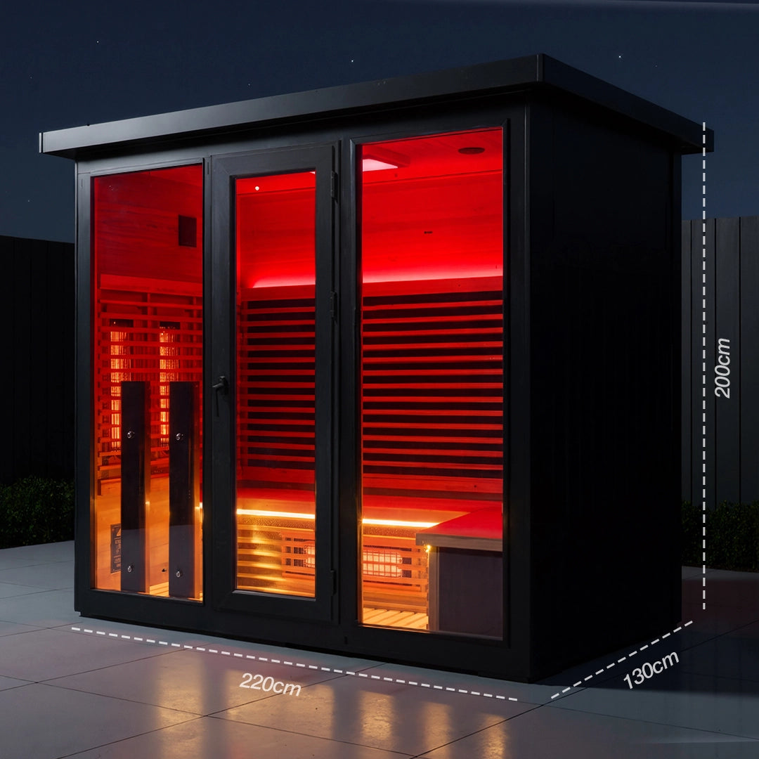 Polar Eclipse 5 Person Outdoor Infrared Sauna