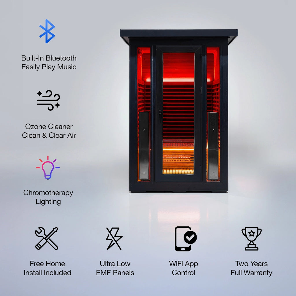 Polar Eclipse 2 Person Outdoor Infrared Sauna