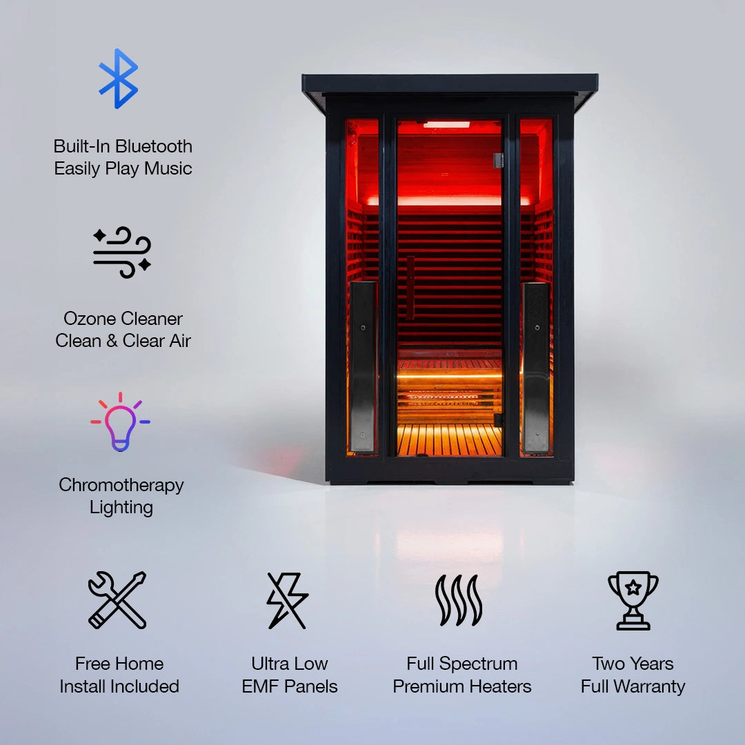 Polar Eclipse 2 Person Outdoor Infrared Sauna