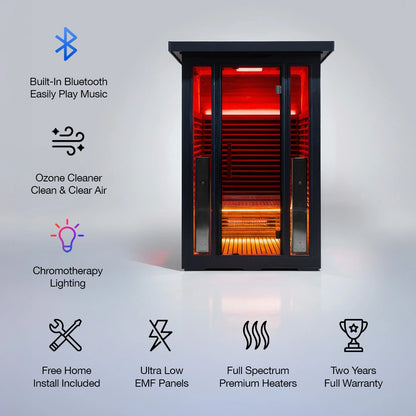 Polar Eclipse 2 Person Outdoor Infrared Sauna
