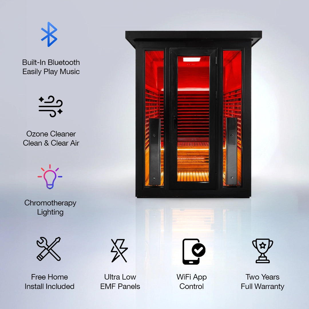 Polar Eclipse 3 Person Outdoor Infrared sauna