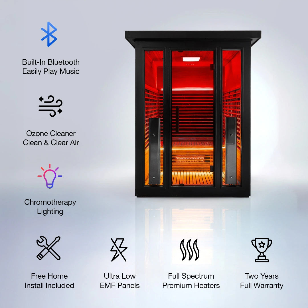 Polar Eclipse 3 Person Outdoor Infrared sauna