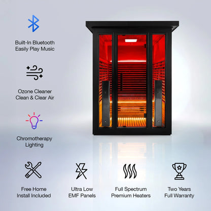 Polar Eclipse 3 Person Outdoor Infrared sauna
