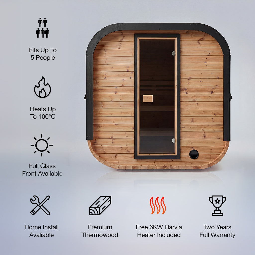 Polar Recovery Sauna Cube - 3-5 Person Outdoor Sauna