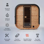 Polar Recovery Sauna Cube - 3-5 Person Outdoor Sauna