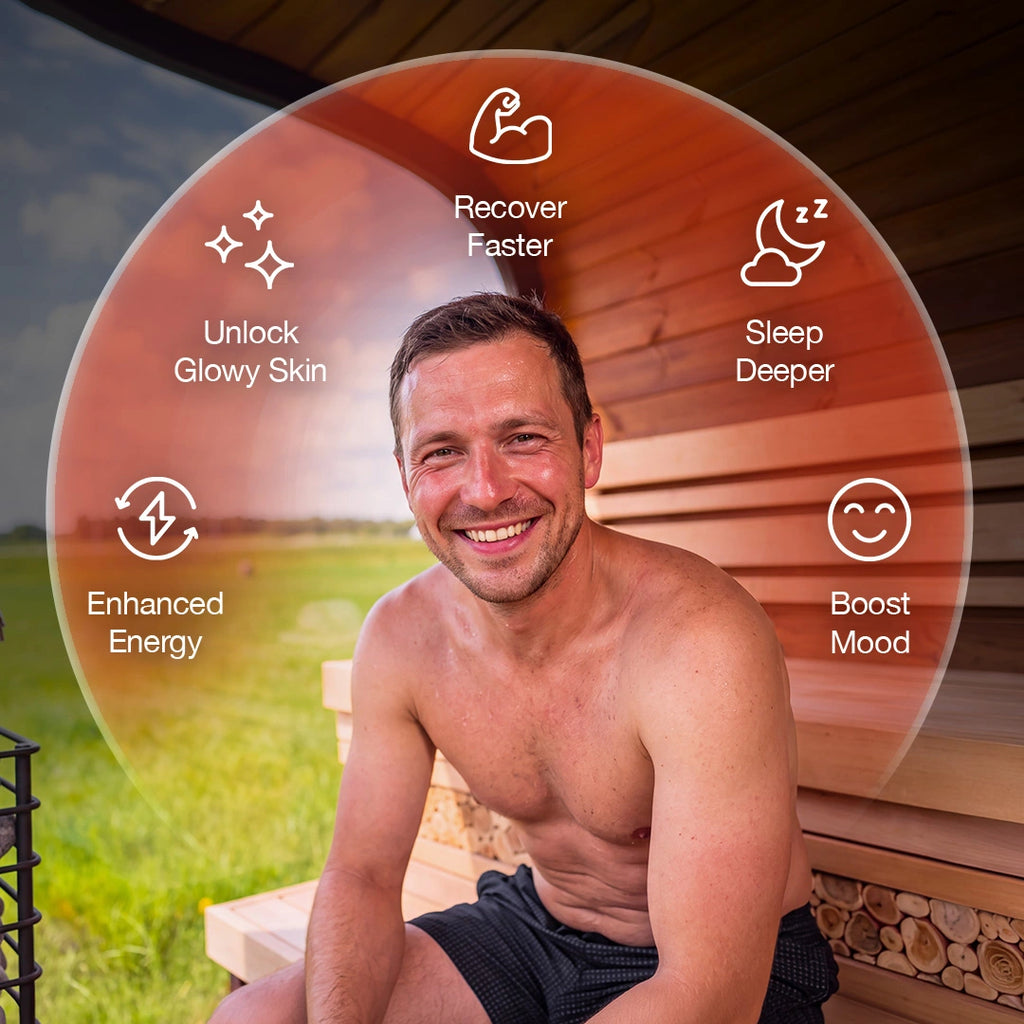 Polar Cove Large Sauna With Outdoor Shower