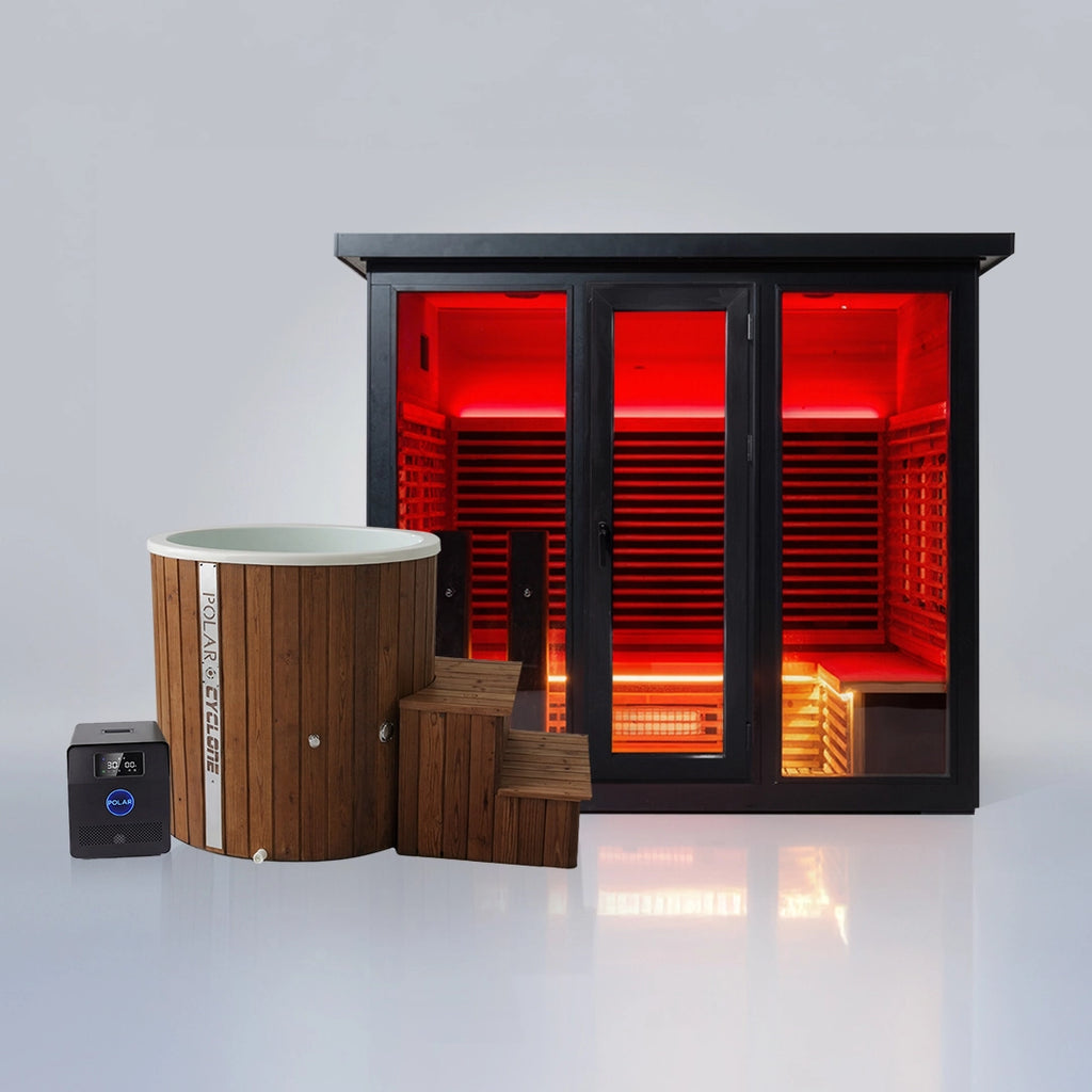 Polar Eclipse 5 Person Outdoor Infrared Sauna