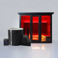 Polar Eclipse 5 Person Outdoor Infrared Sauna