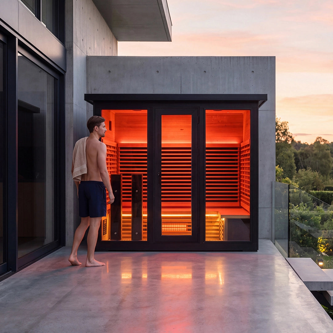 Polar Eclipse 5 Person Outdoor Infrared Sauna