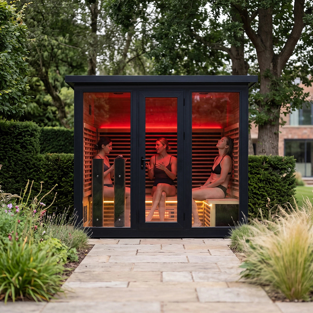 Polar Eclipse 5 Person Outdoor Infrared Sauna