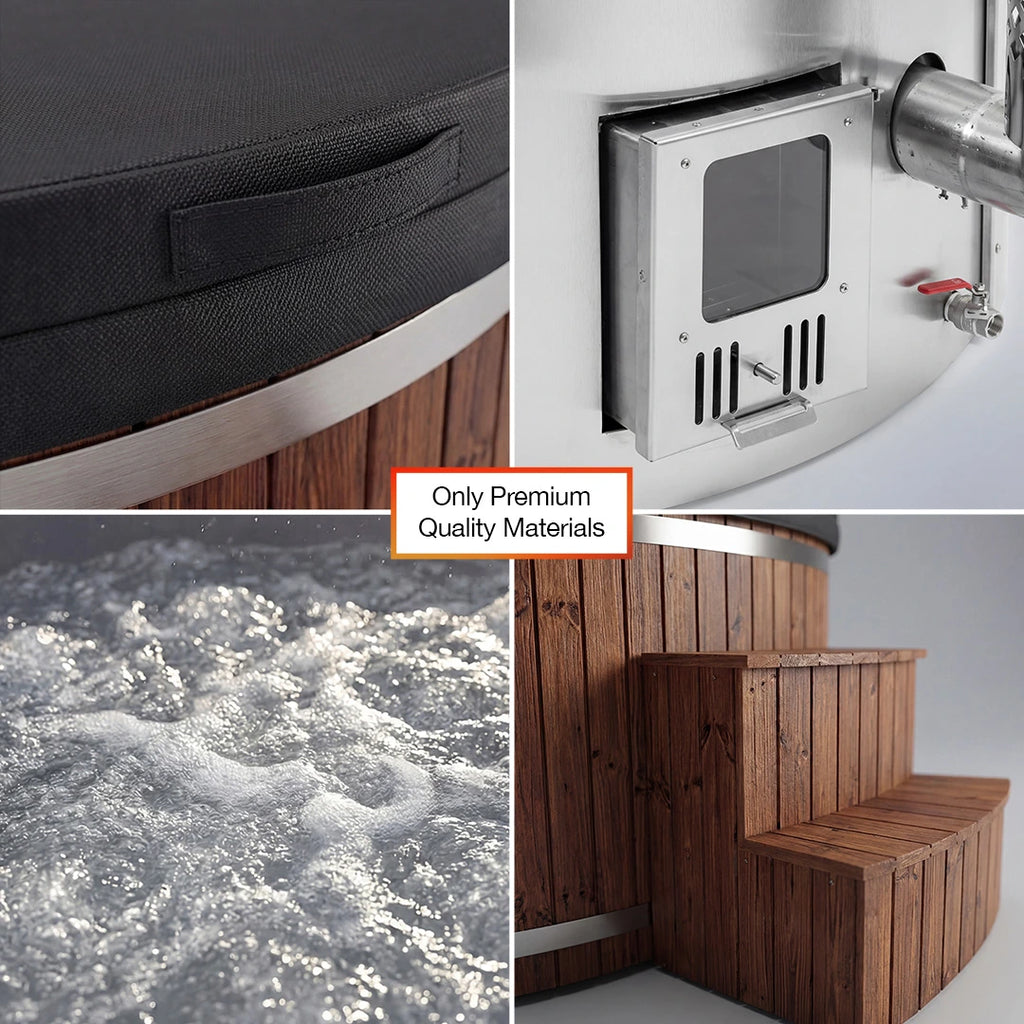 Polar Royal - Round Wood Fired Hot Tub