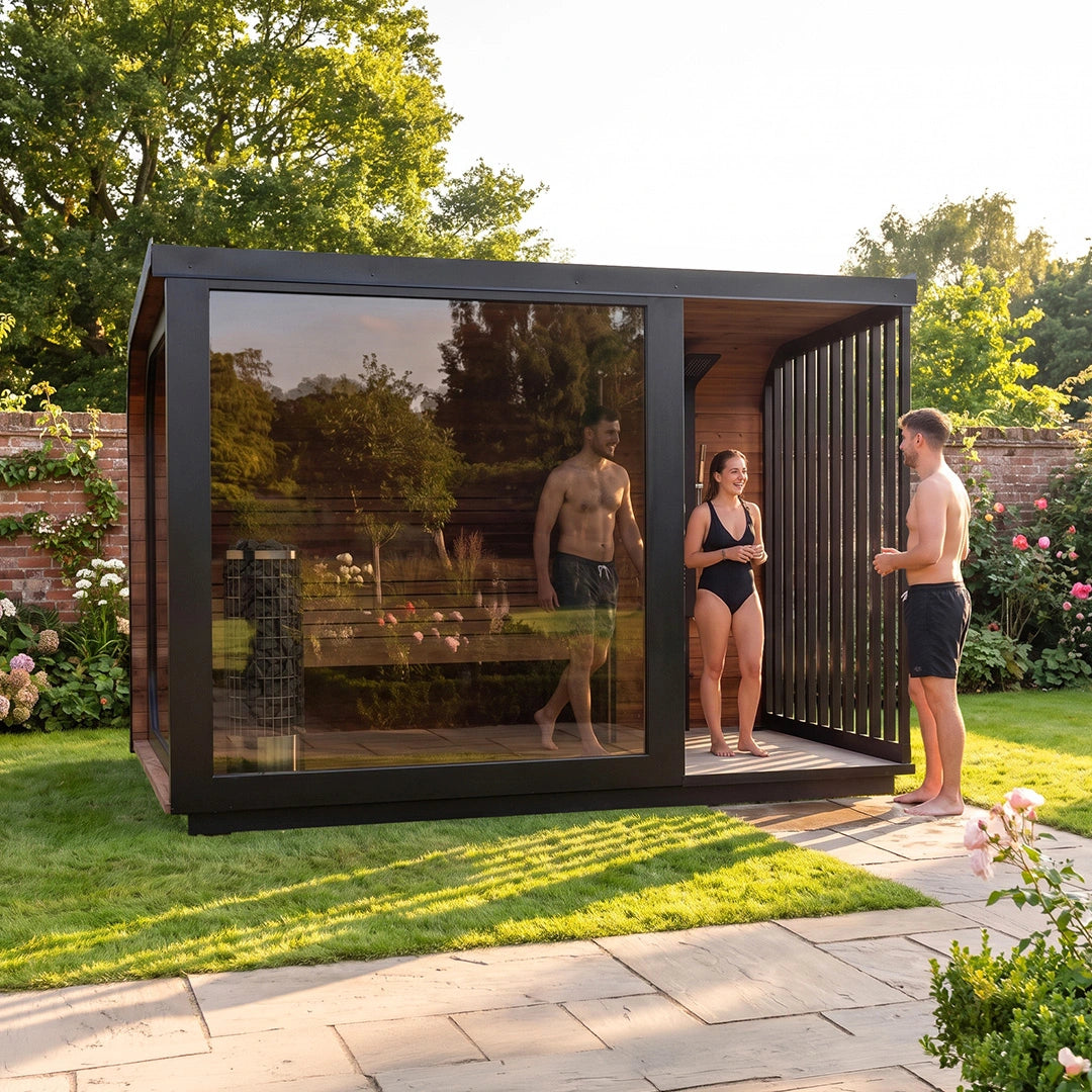 Polar Cove Large Sauna With Outdoor Shower