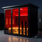 Polar Eclipse 5 Person Outdoor Infrared Sauna