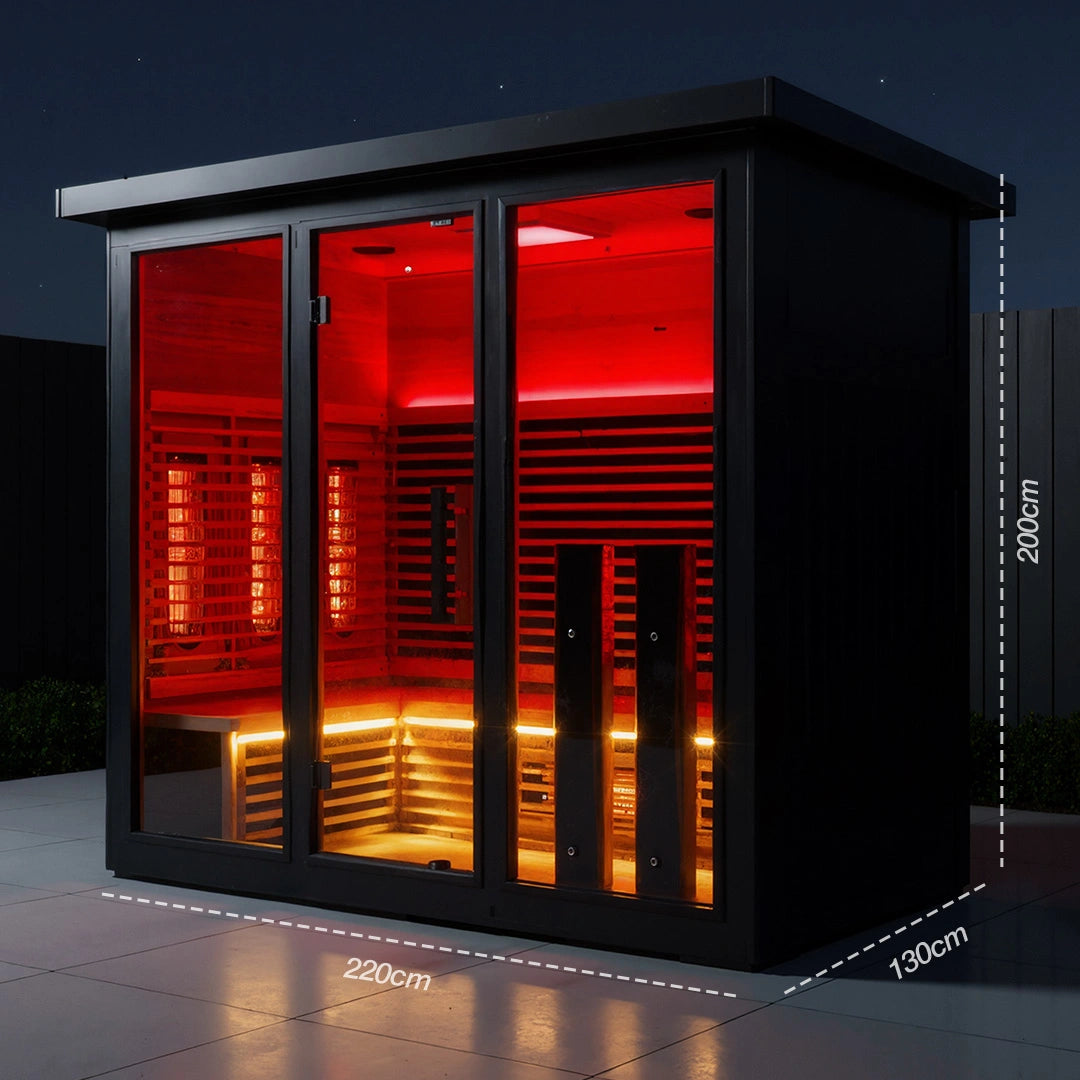 Polar Eclipse 5 Person Outdoor Infrared Sauna