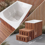 Polar Summit Ice Bath - Natural Wood