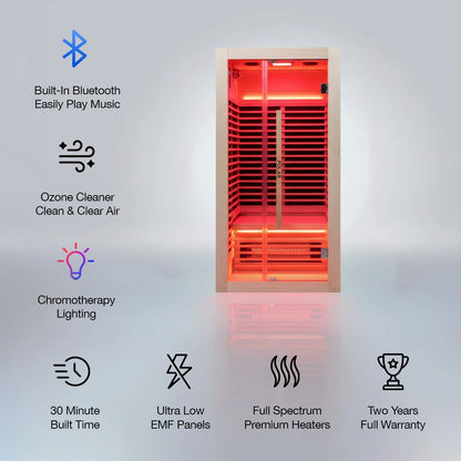 Polar Recovery Nova 1 Person Infrared Sauna