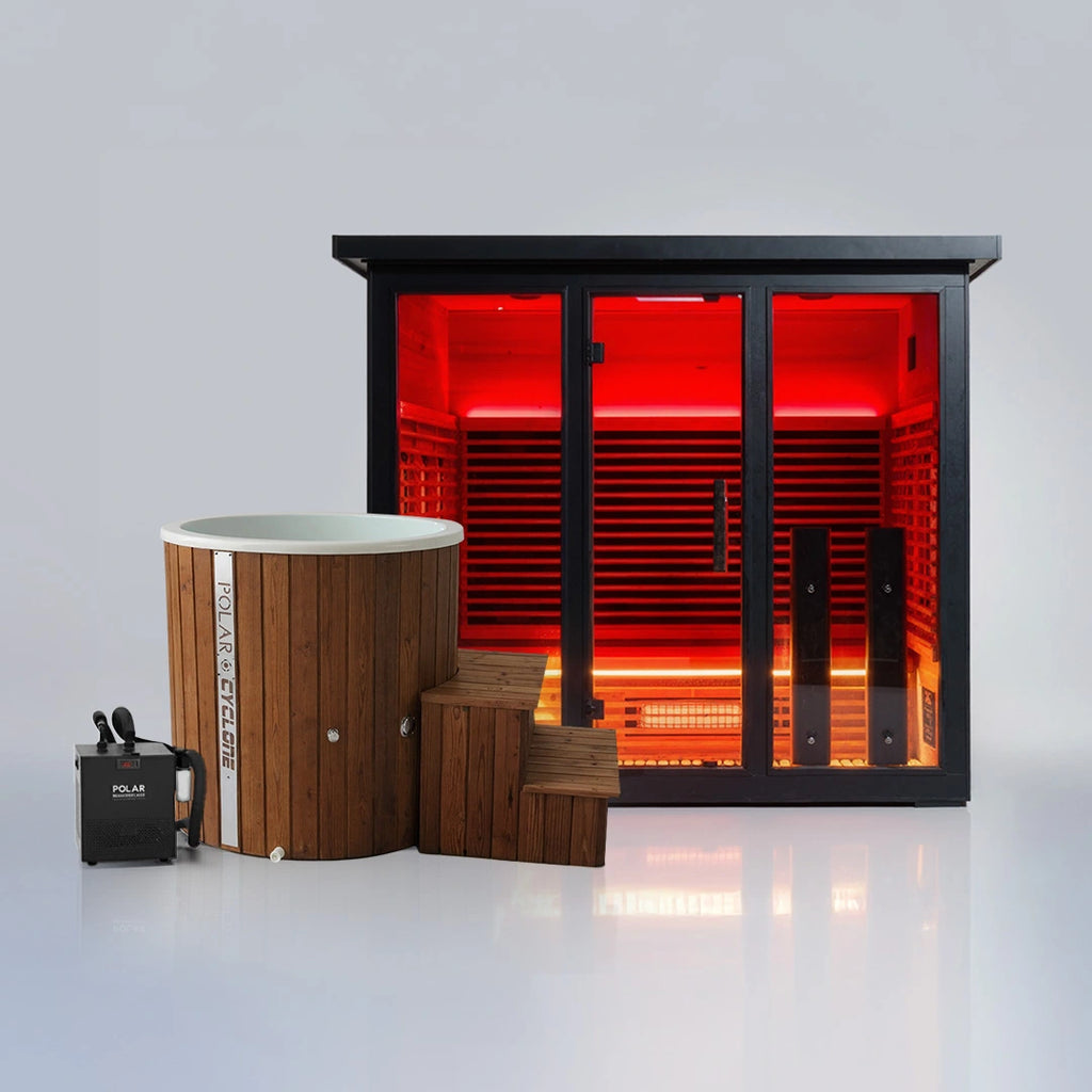 Polar Eclipse 5 Person Outdoor Infrared Sauna