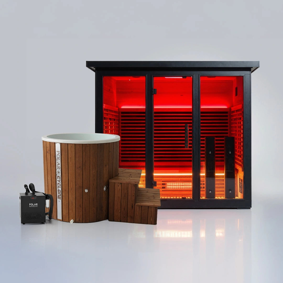 Polar Eclipse 5 Person Outdoor Infrared Sauna