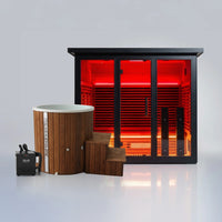 Polar Eclipse 5 Person Outdoor Infrared Sauna