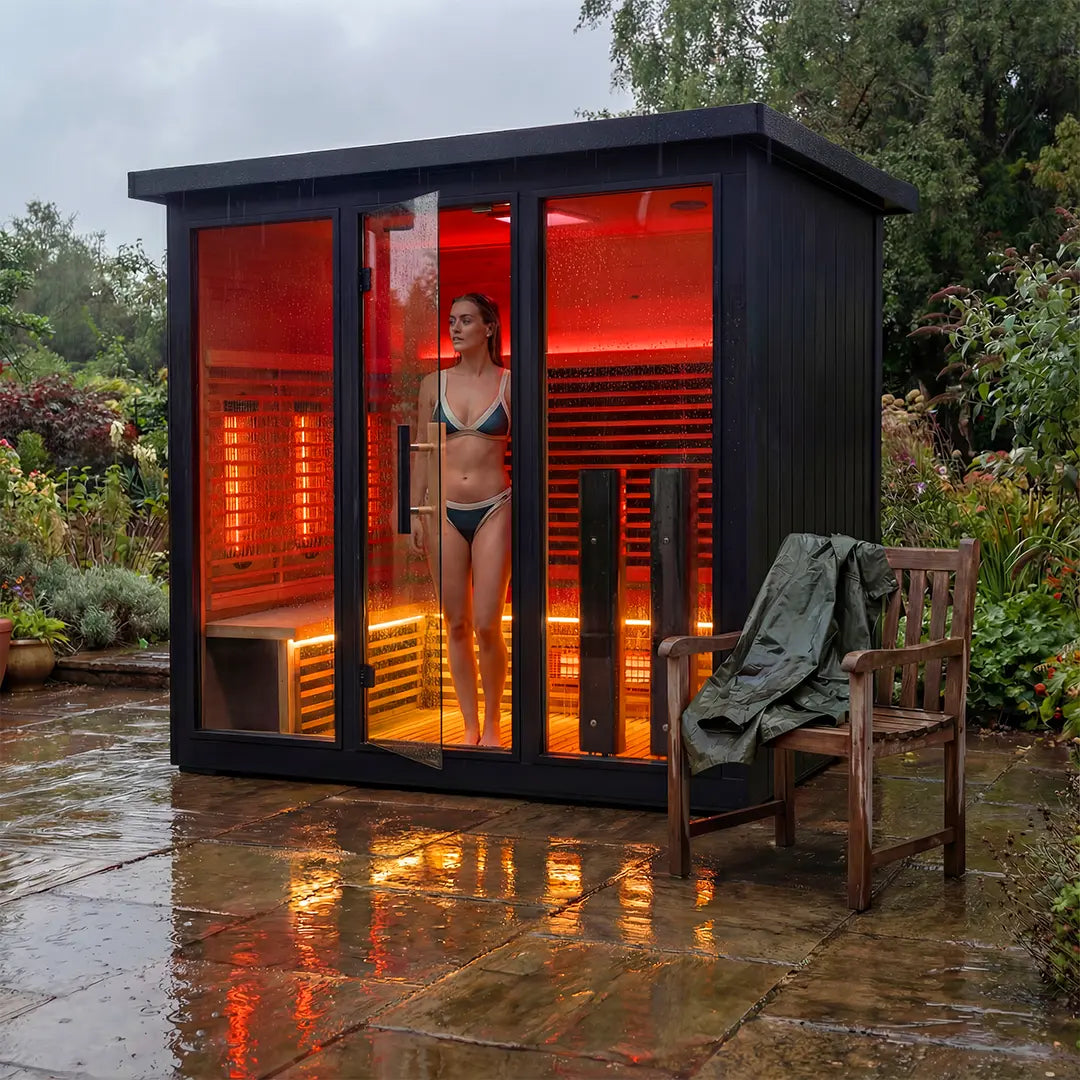 Polar Eclipse 5 Person Outdoor Infrared Sauna