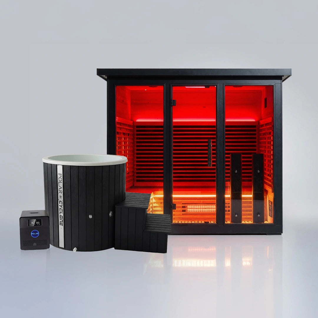Polar Eclipse 5 Person Outdoor Infrared Sauna