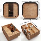 Polar Recovery Sauna Cube - 3-5 Person Outdoor Sauna