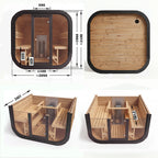 Polar Recovery Sauna Cube 6-8 Person Outdoor Sauna