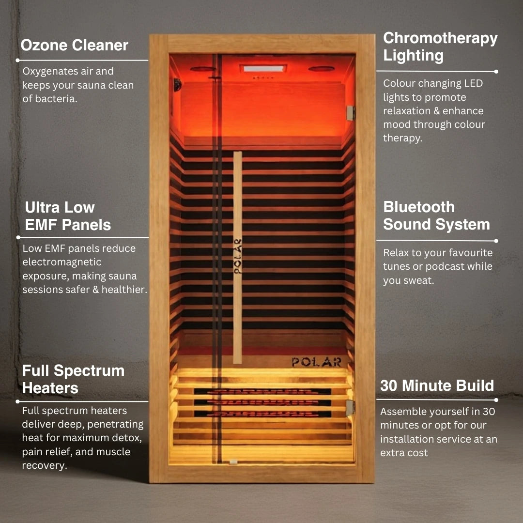 Polar Recovery Nova 1 Person Infrared Sauna