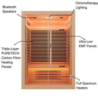 Polar Recovery Nova 2 Person Infrared Sauna